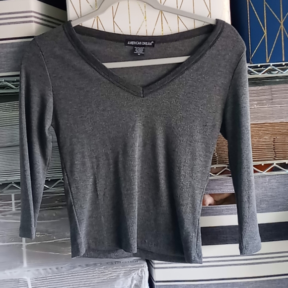 American Dream Tops - Women's long sleeve thermal top size medium